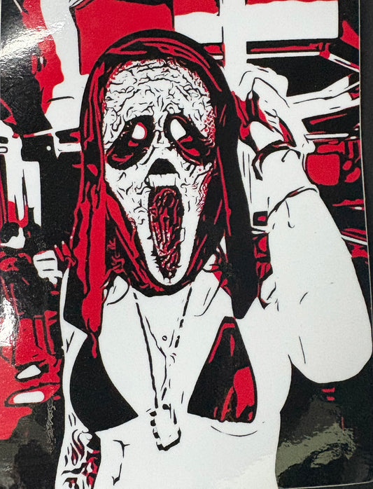 Scream Girl Sticker